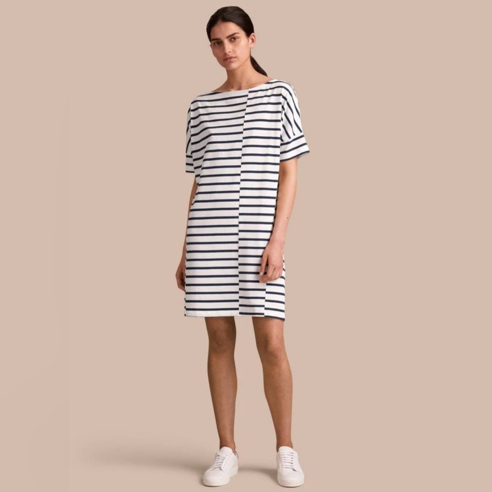 EUC Burberry | Designer nautical stipe T-Shirt dress - Size M